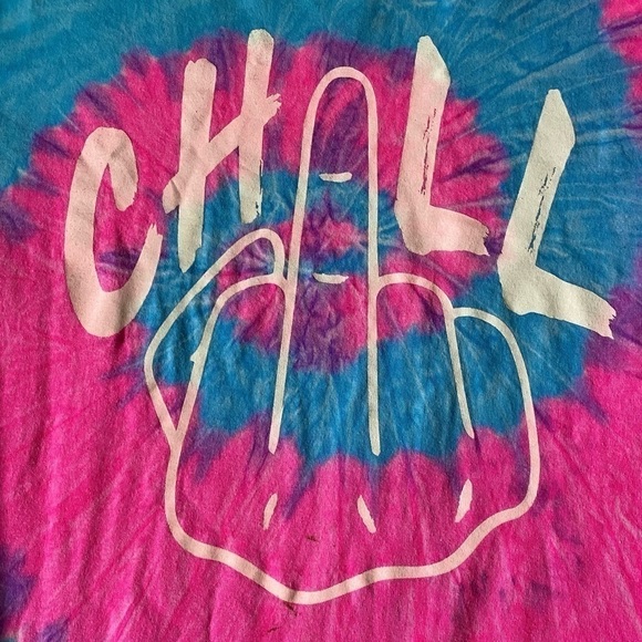 *SPENCER’S* Neon pink and Blue Tee - Picture 4 of 5